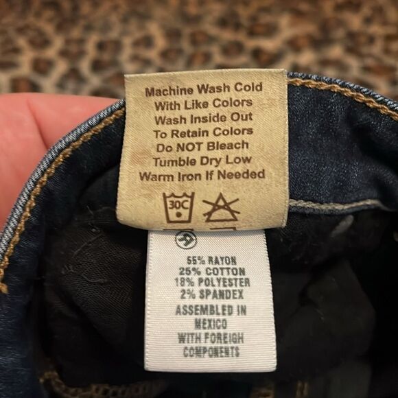 Big Star Liv Skinny Blue Factory Distressed Denim Jeans Festival Concert Event - Picture 12 of 13